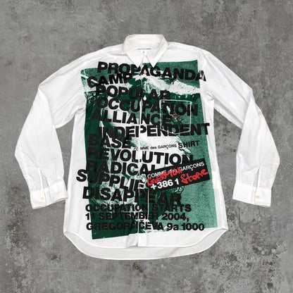 Comme des Garçons x Guerrilla Store Graphic White Shirt | Default Title, White