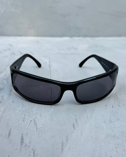 Miu Miu Wrap Around Black Sunglasses | O/S, Black