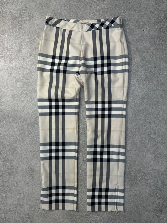 Burberry Nova Check High-Rise Trousers