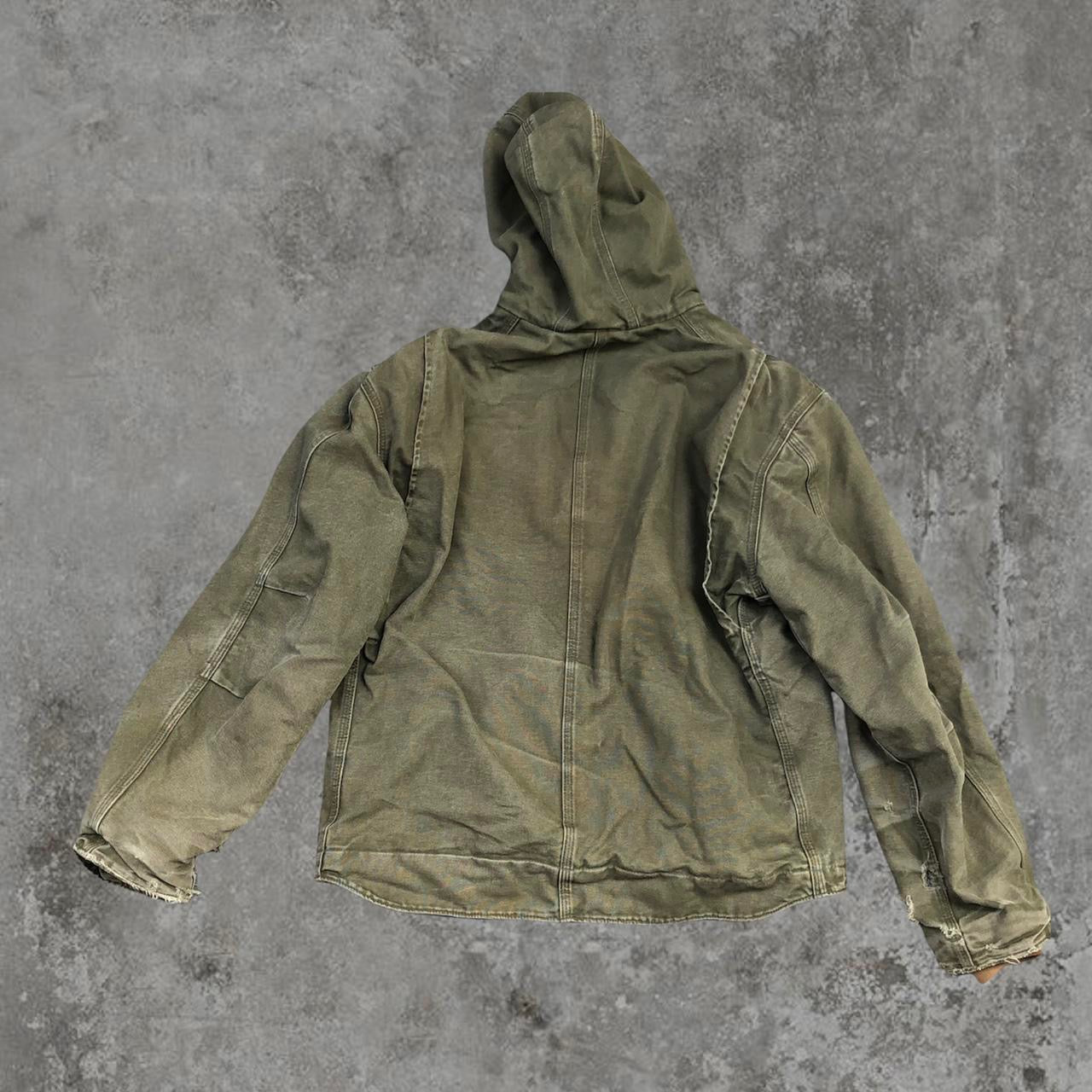 Carhartt Jacket - Hooded Green Carhartt Zip-Up Coat | Default Title, Green