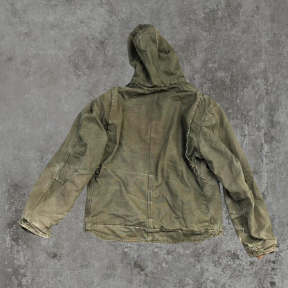 Carhartt Jacket - Hooded Green Carhartt Zip-Up Coat | Default Title, Green