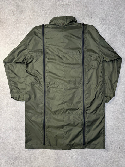 Issey Miyake Final Home Multi Zip Detail Long Nylon Parka Coat