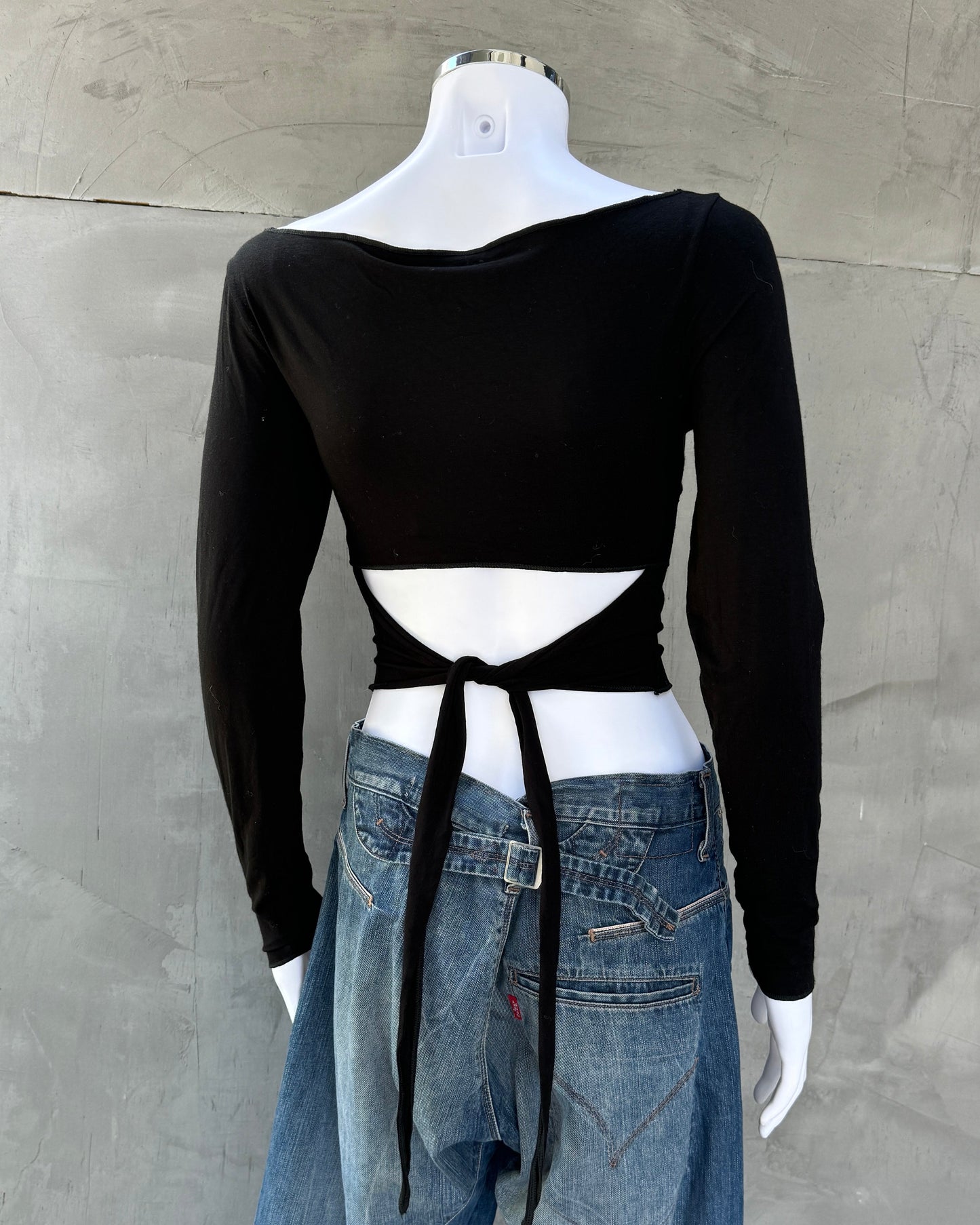 Sarah Pacini Stretch Backless Top - S/M