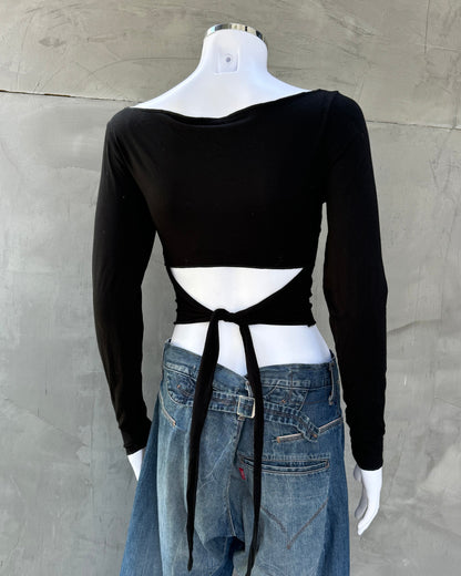 Sarah Pacini Stretch Backless Top - S/M