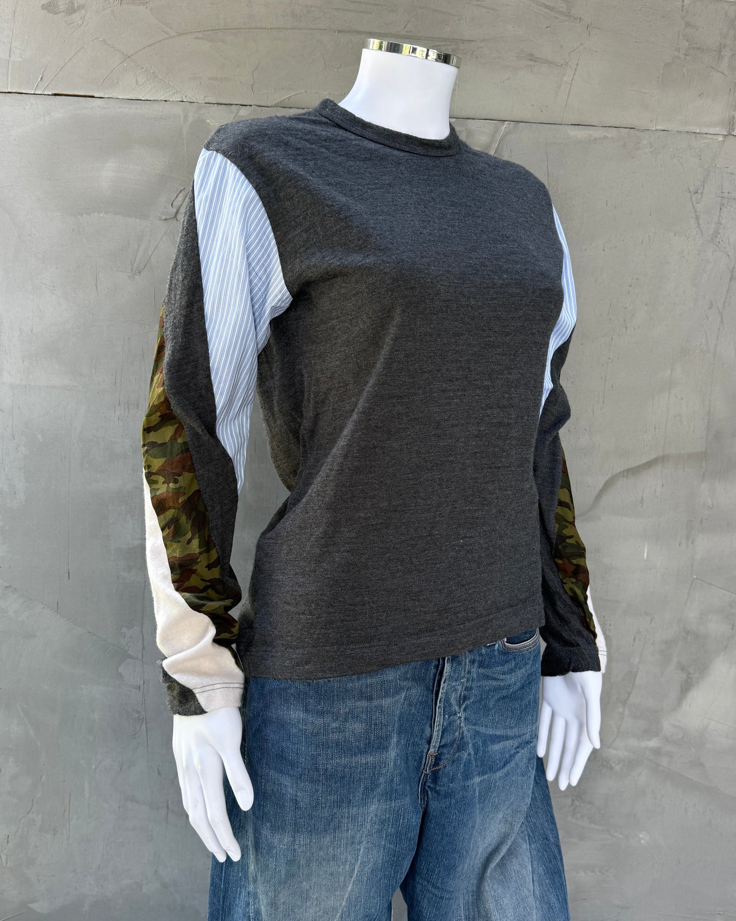 Comme des Garcons SHIRT Wool Patchwork Camo Top - S