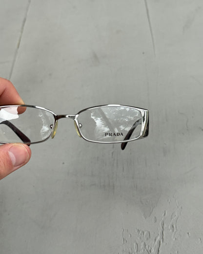 PRADA CLEAR LENS BAYONETTA EYE GLASSES | O/S, Red
