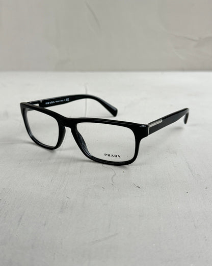 PRADA CLEAR LENS EYE GLASSES | O/S, Black