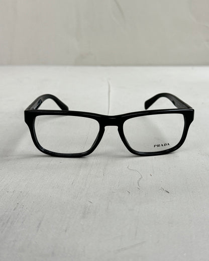 PRADA CLEAR LENS EYE GLASSES | O/S, Black