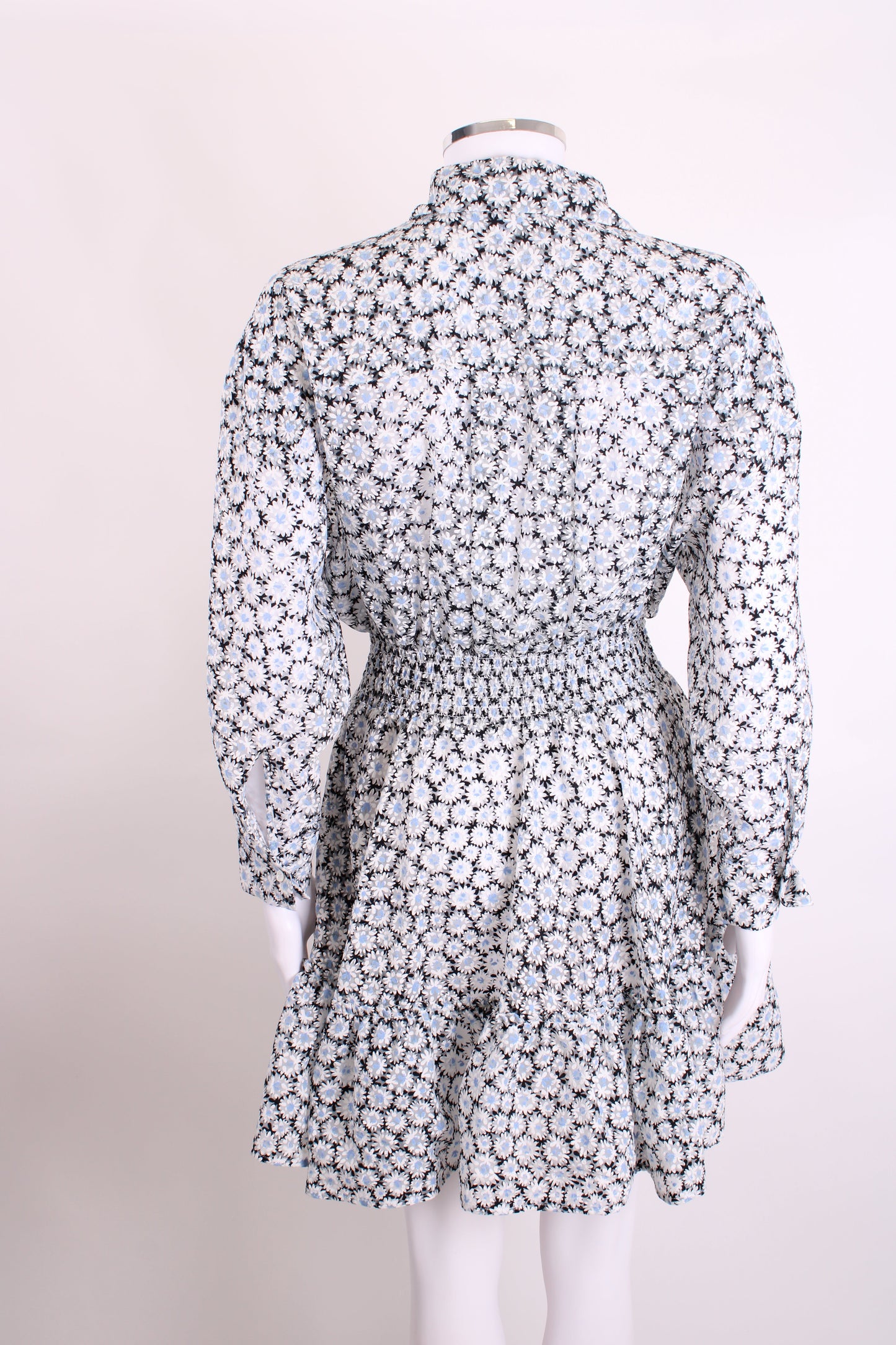 Maje Floral Mini Dress Blue 36 | O/S, Blue