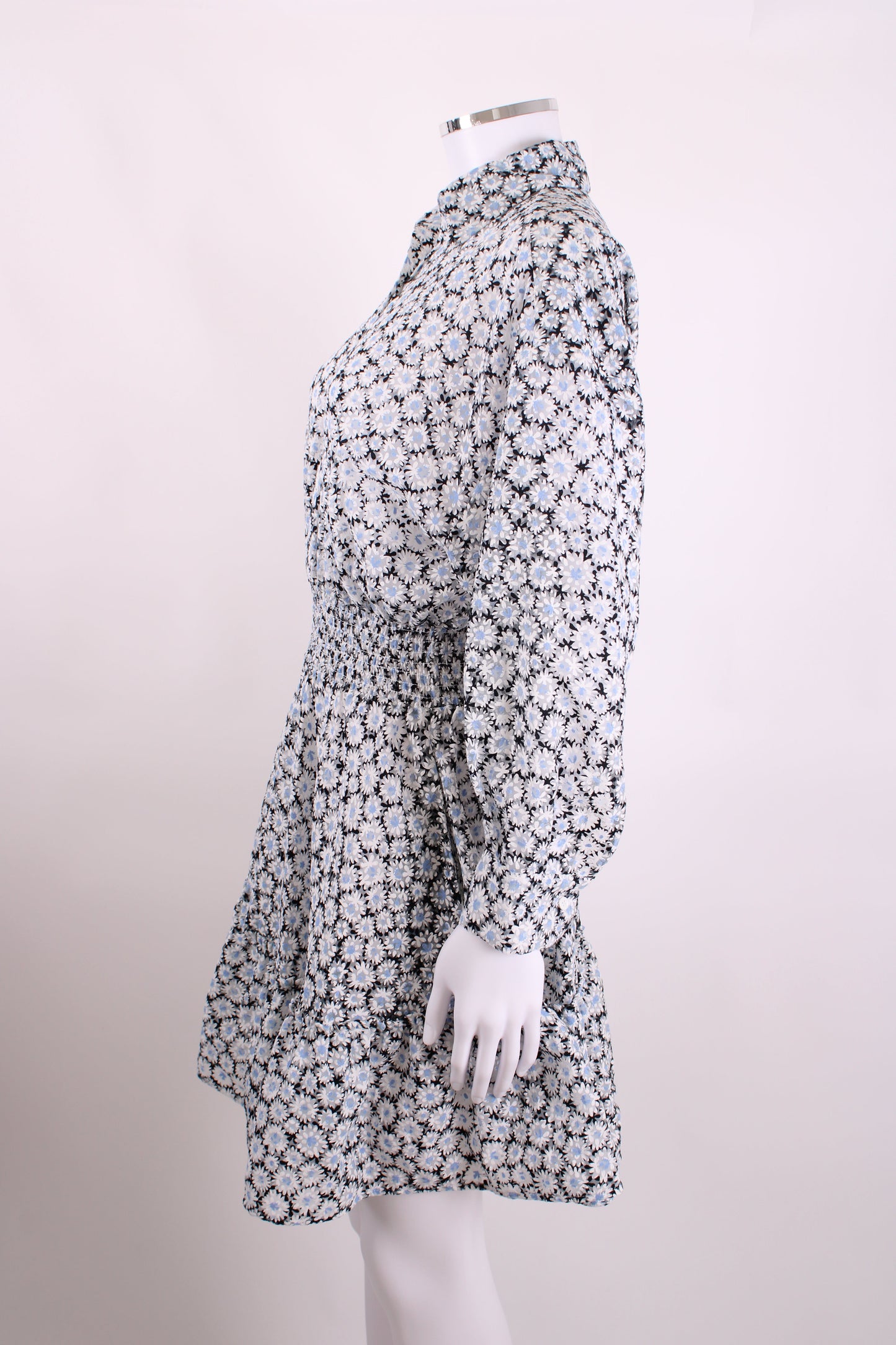 Maje Floral Mini Dress Blue 36 | O/S, Blue