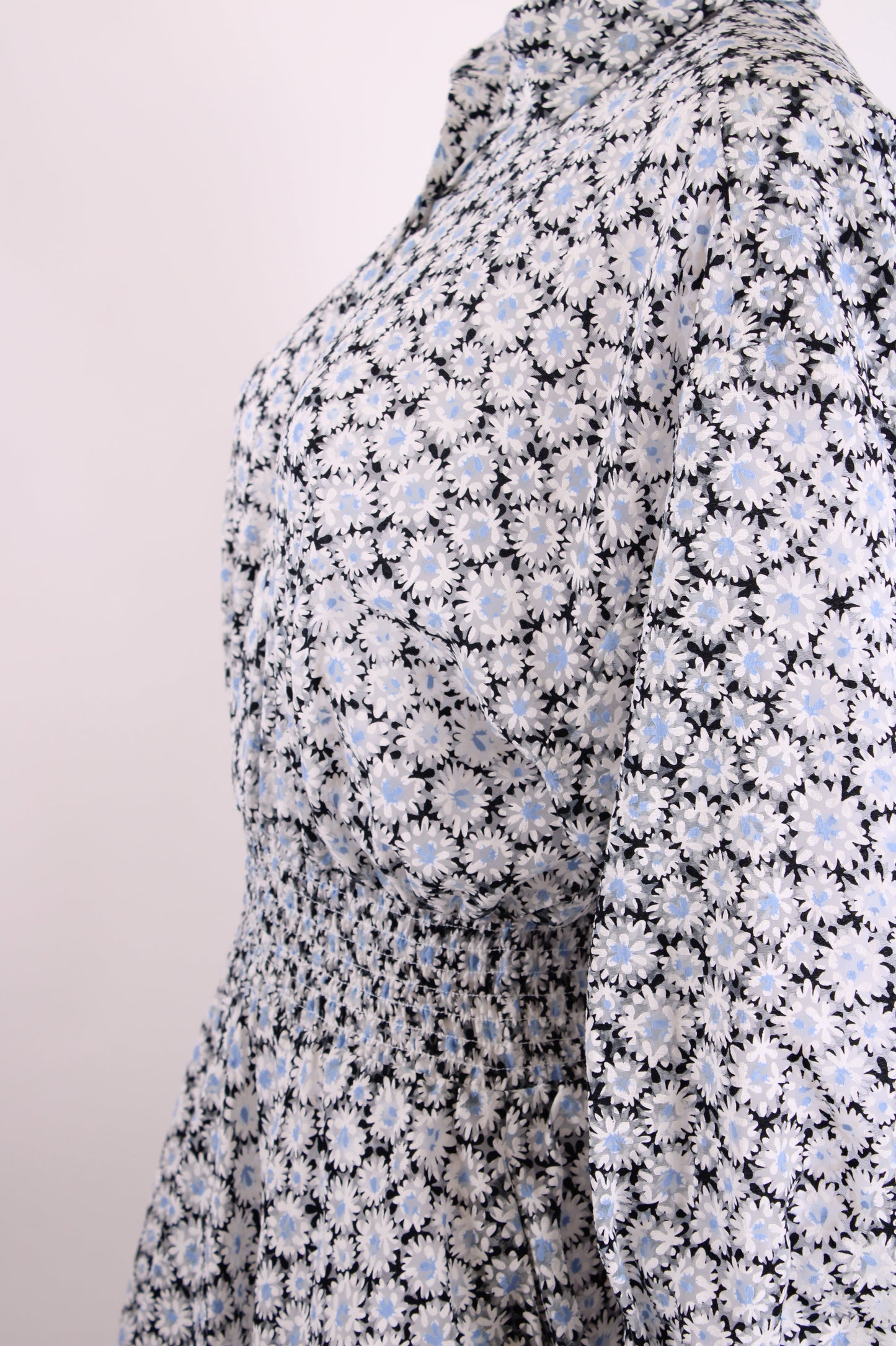 Maje Floral Mini Dress Blue 36 | O/S, Blue