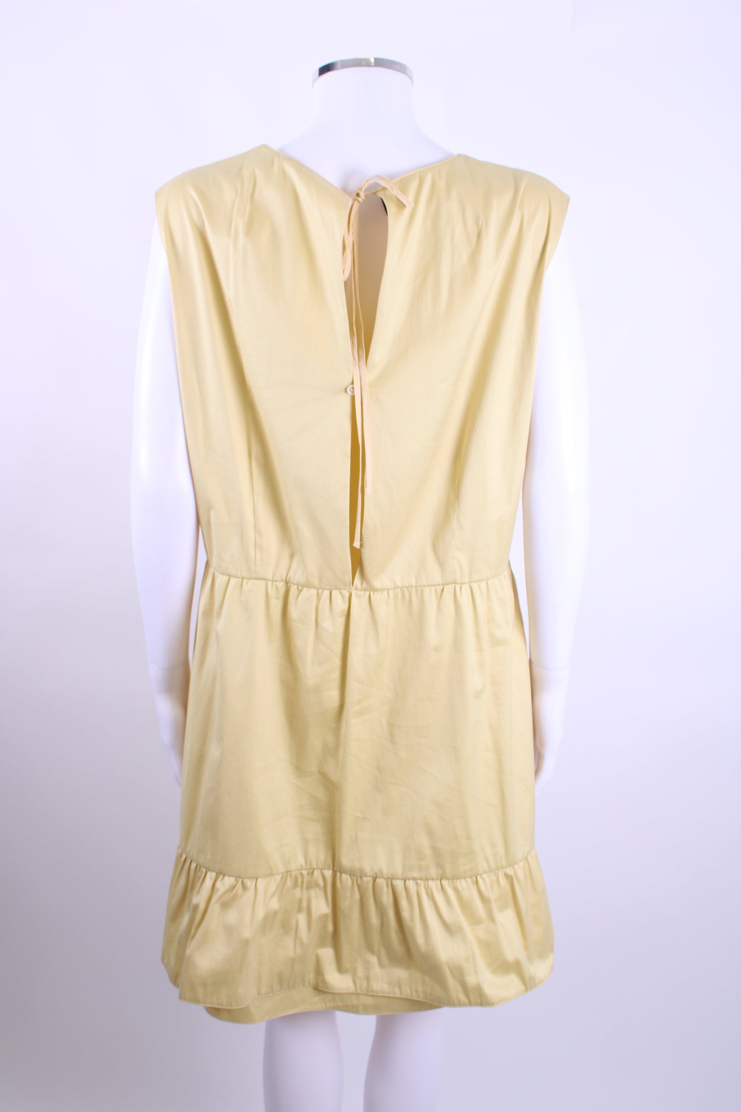 Marni S/S Ruffle Hem Dress Yellow 12 | O/S, Yellow