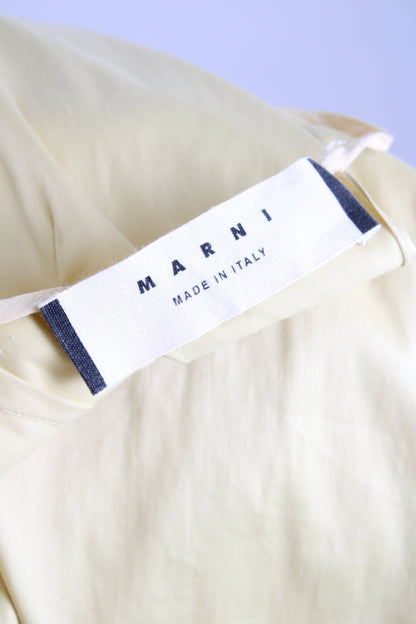 Marni S/S Ruffle Hem Dress Yellow 12 | O/S, Yellow