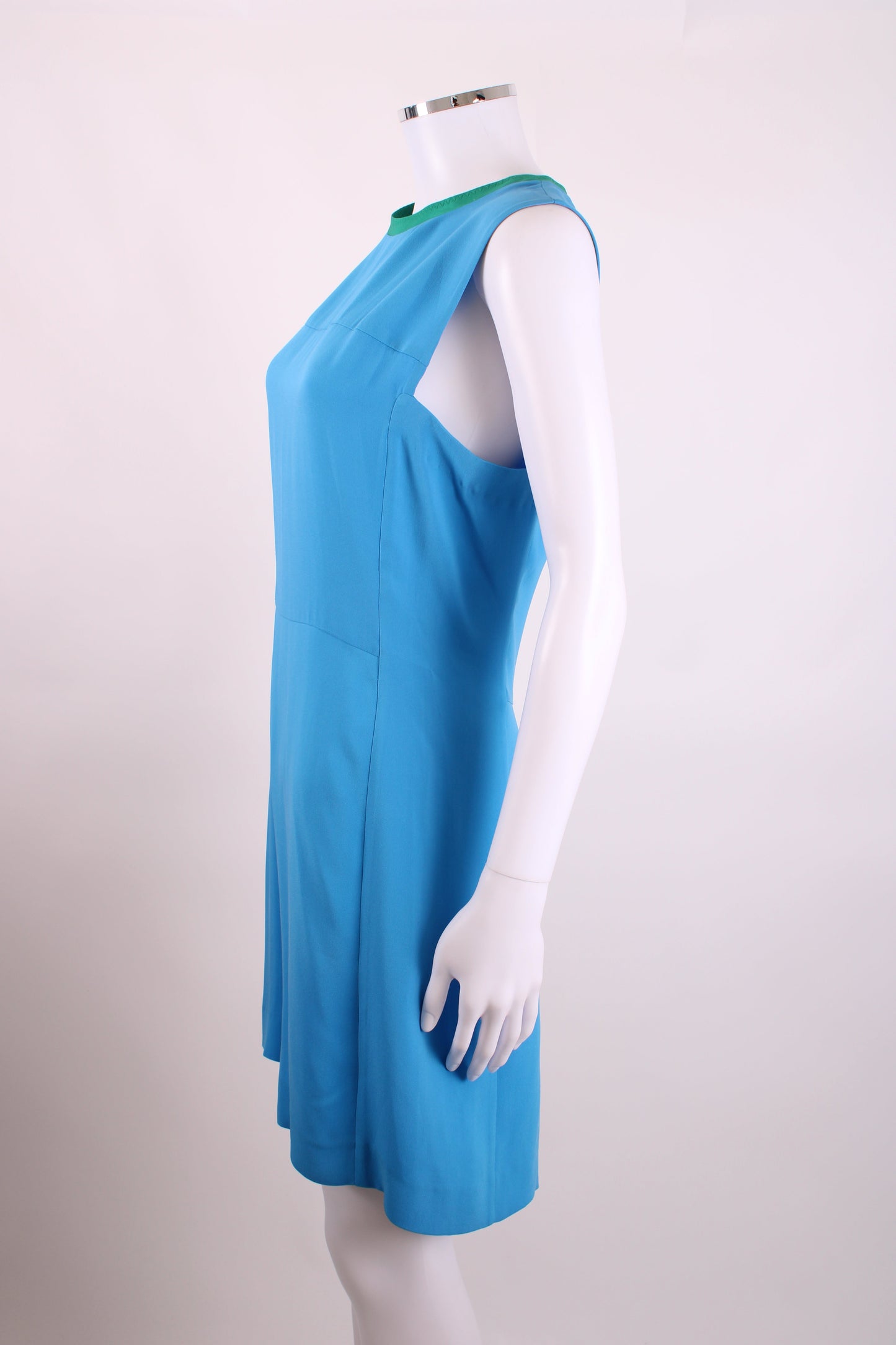Joseph S/S Shift Dress Blue/ Green 12 | O/S, Blue