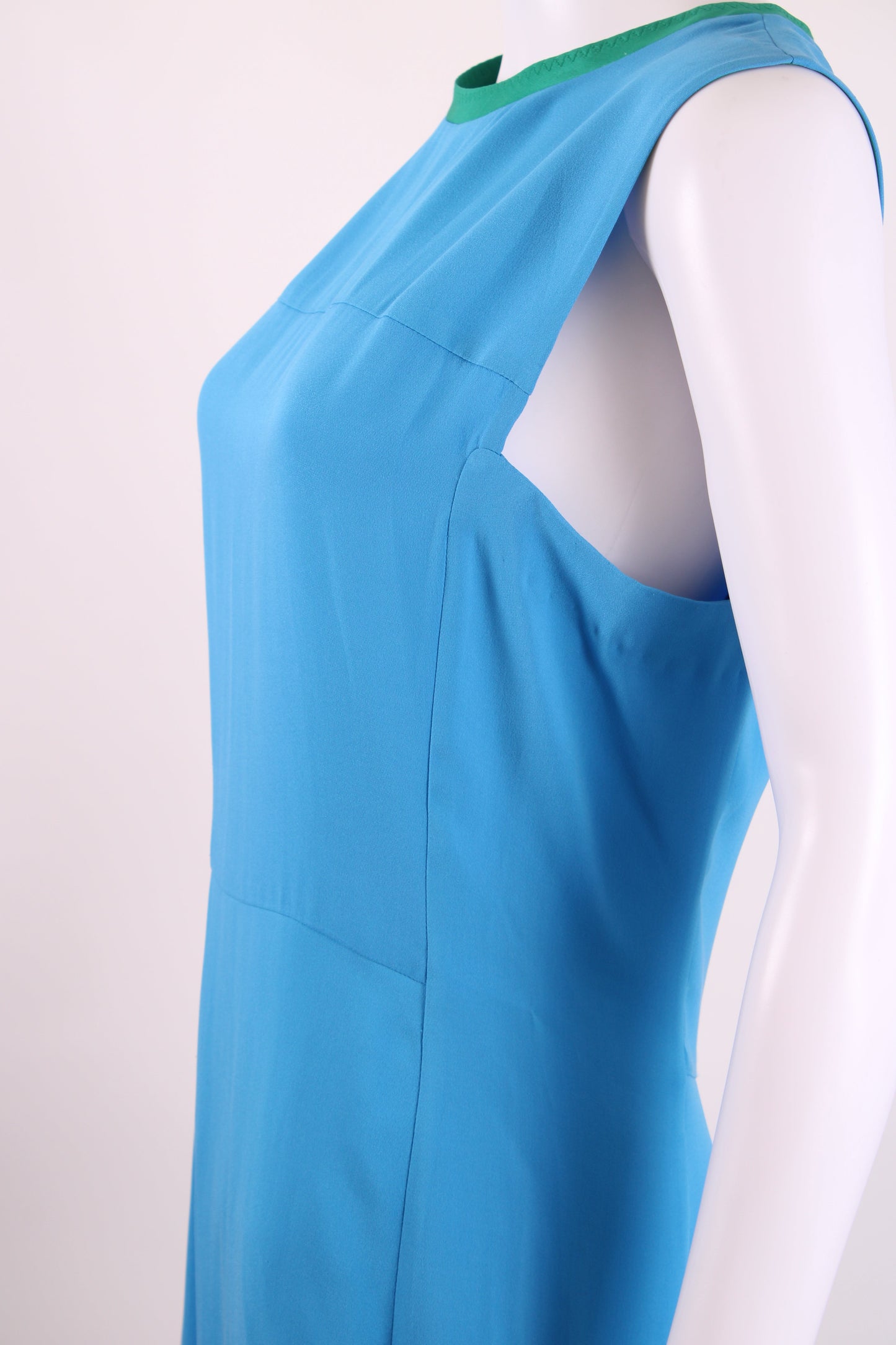 Joseph S/S Shift Dress Blue/ Green 12 | O/S, Blue