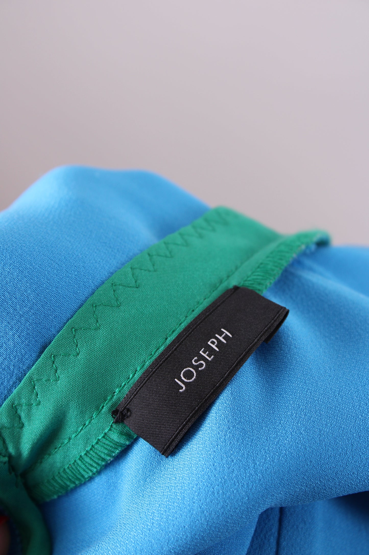 Joseph S/S Shift Dress Blue/ Green 12 | O/S, Blue