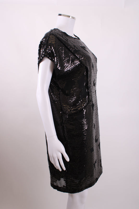 See By Chloe S/S Sequin Dress Black 12 | O/S, Black