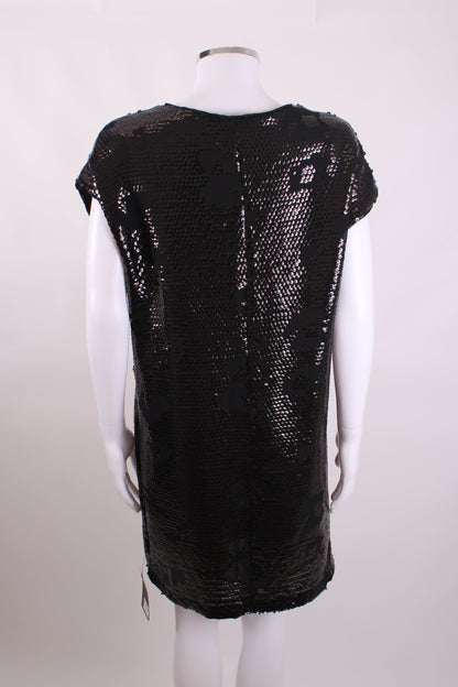 See By Chloe S/S Sequin Dress Black 12 | O/S, Black