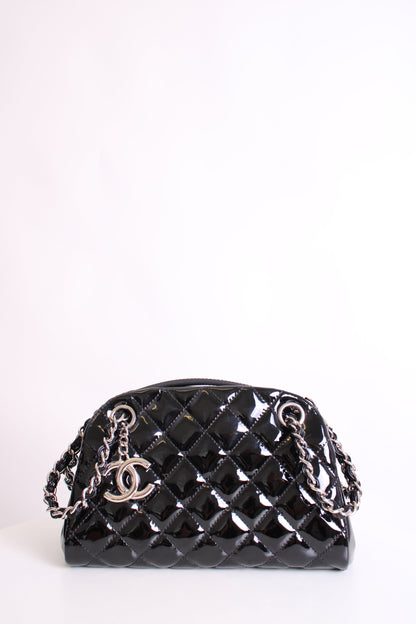 Chanel Madamoiselle Mini Black Patent | O/S, Black