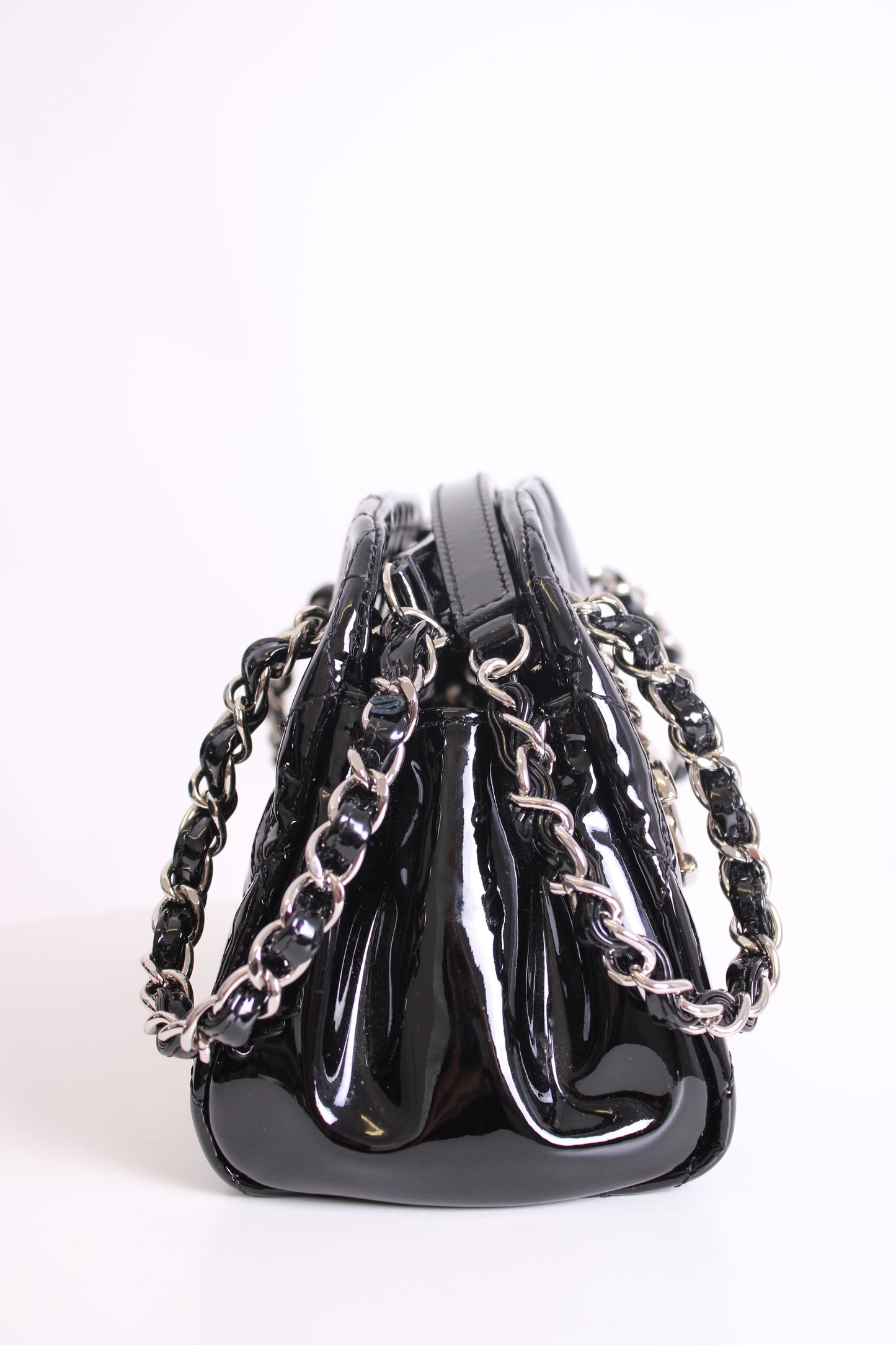 Chanel Madamoiselle Mini Black Patent | O/S, Black