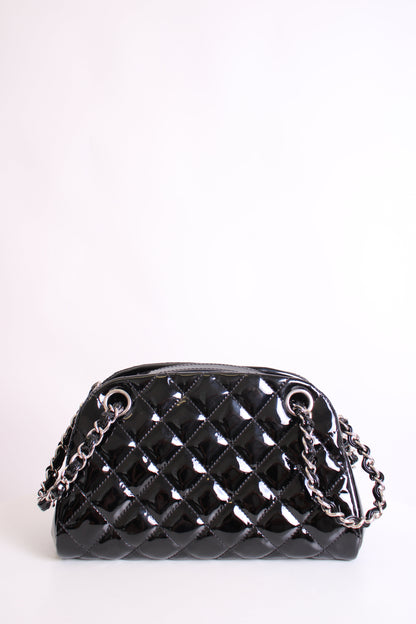 Chanel Madamoiselle Mini Black Patent | O/S, Black