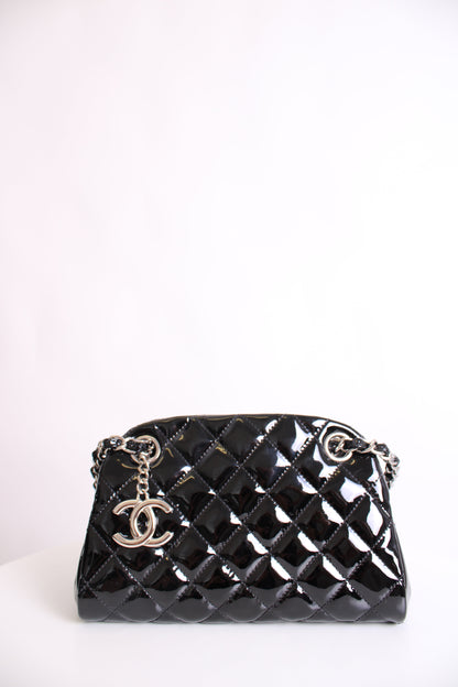 Chanel Madamoiselle Mini Black Patent | O/S, Black