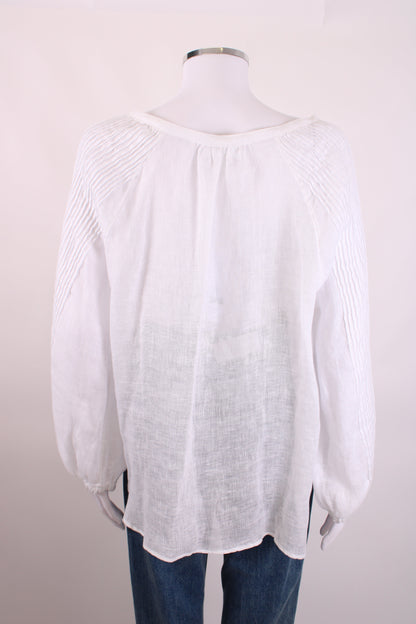 White Label L/S Linen Blouse White 16 | O/S, White