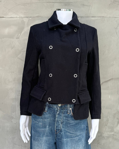 Maison Margiela MM6 Wool Asymmetric Button Up Jacket - L