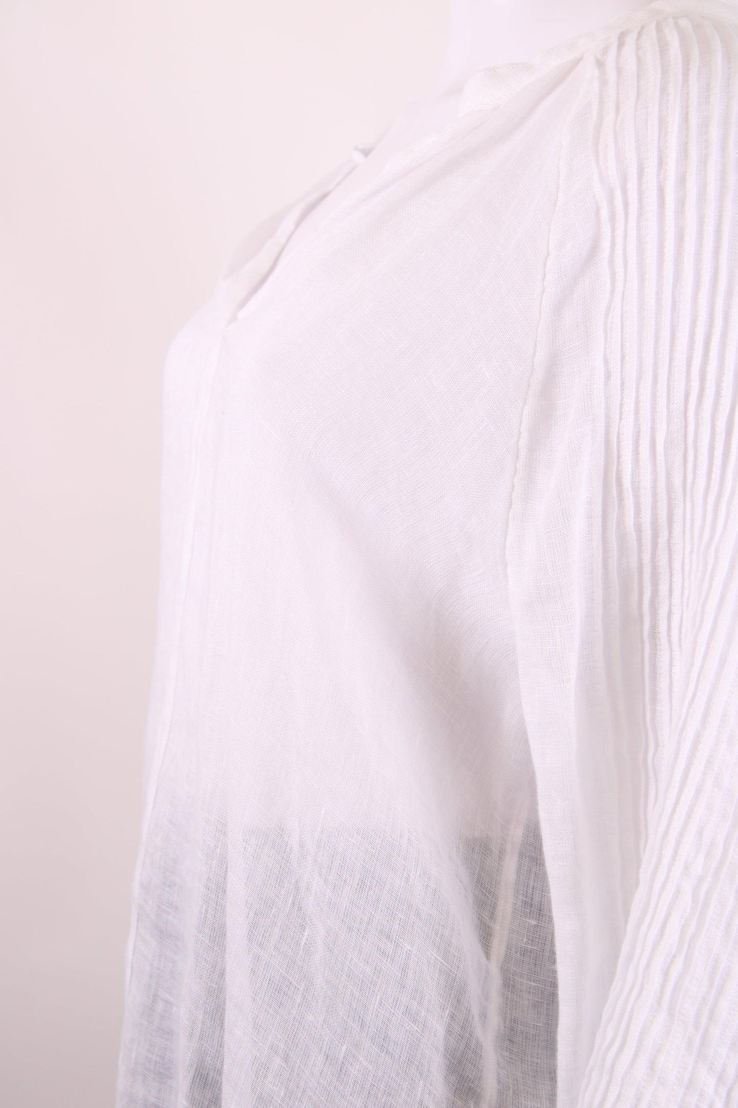 White Label L/S Linen Blouse White 16 | O/S, White