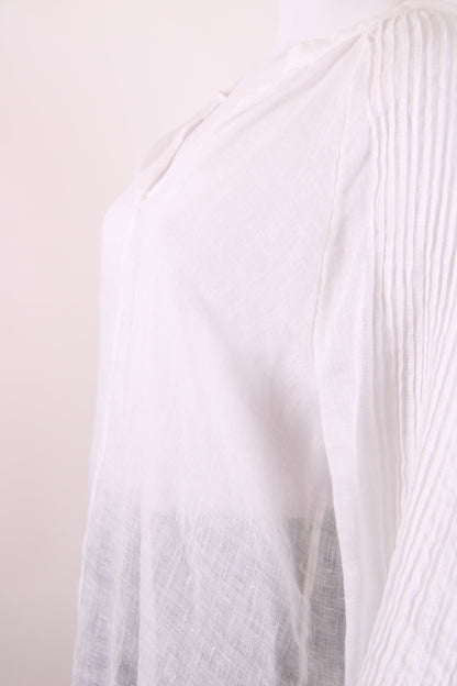 White Label L/S Linen Blouse White 16 | O/S, White