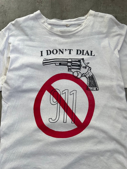 Don't Dial 911 Single Stitch Graphic Tee