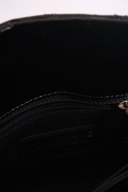 Chanel Madamoiselle Mini Black Patent | O/S, Black