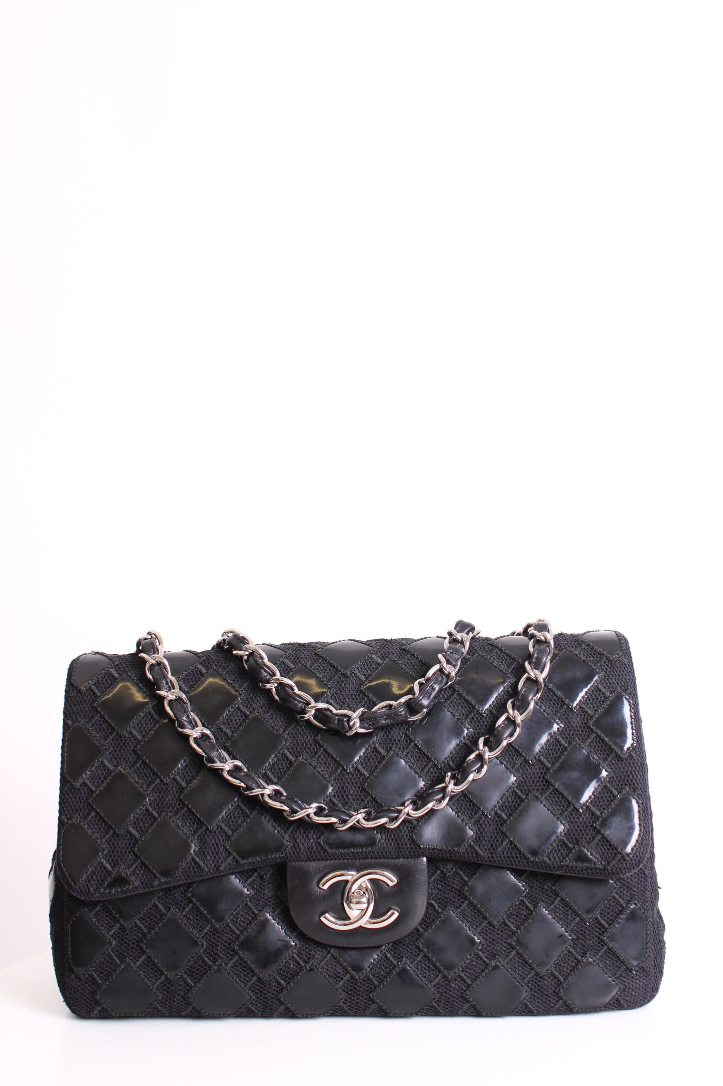 Black Patent Chanel Bag | O/S, Black