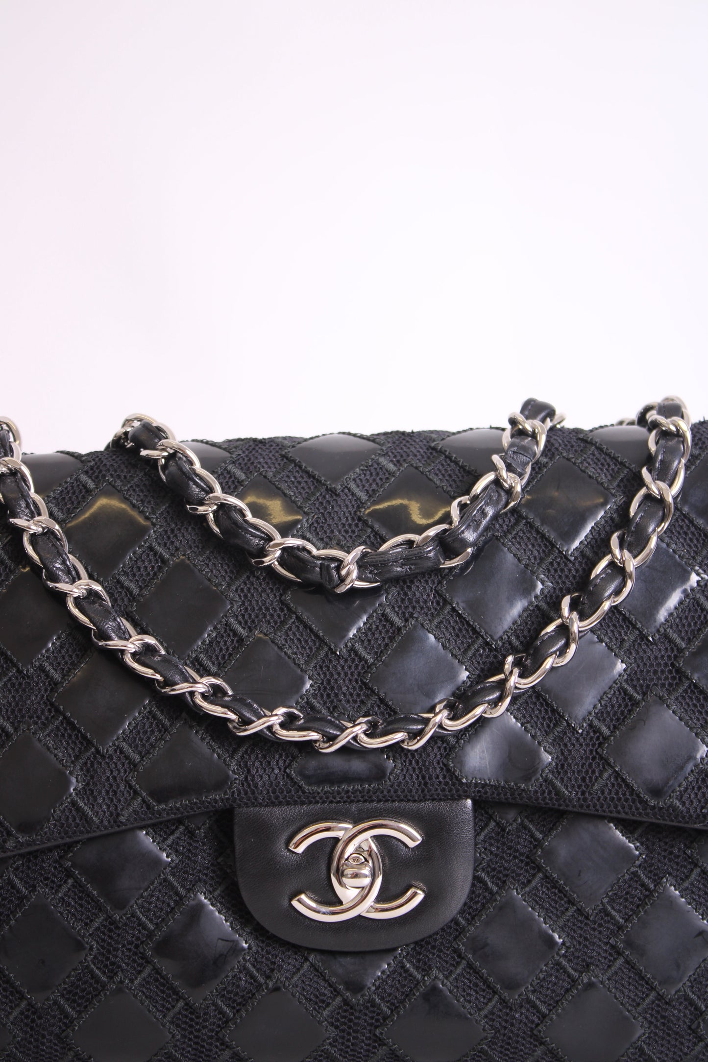 Black Patent Chanel Bag | O/S, Black