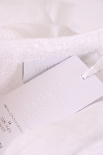 White Label L/S Linen Blouse White 16 | O/S, White