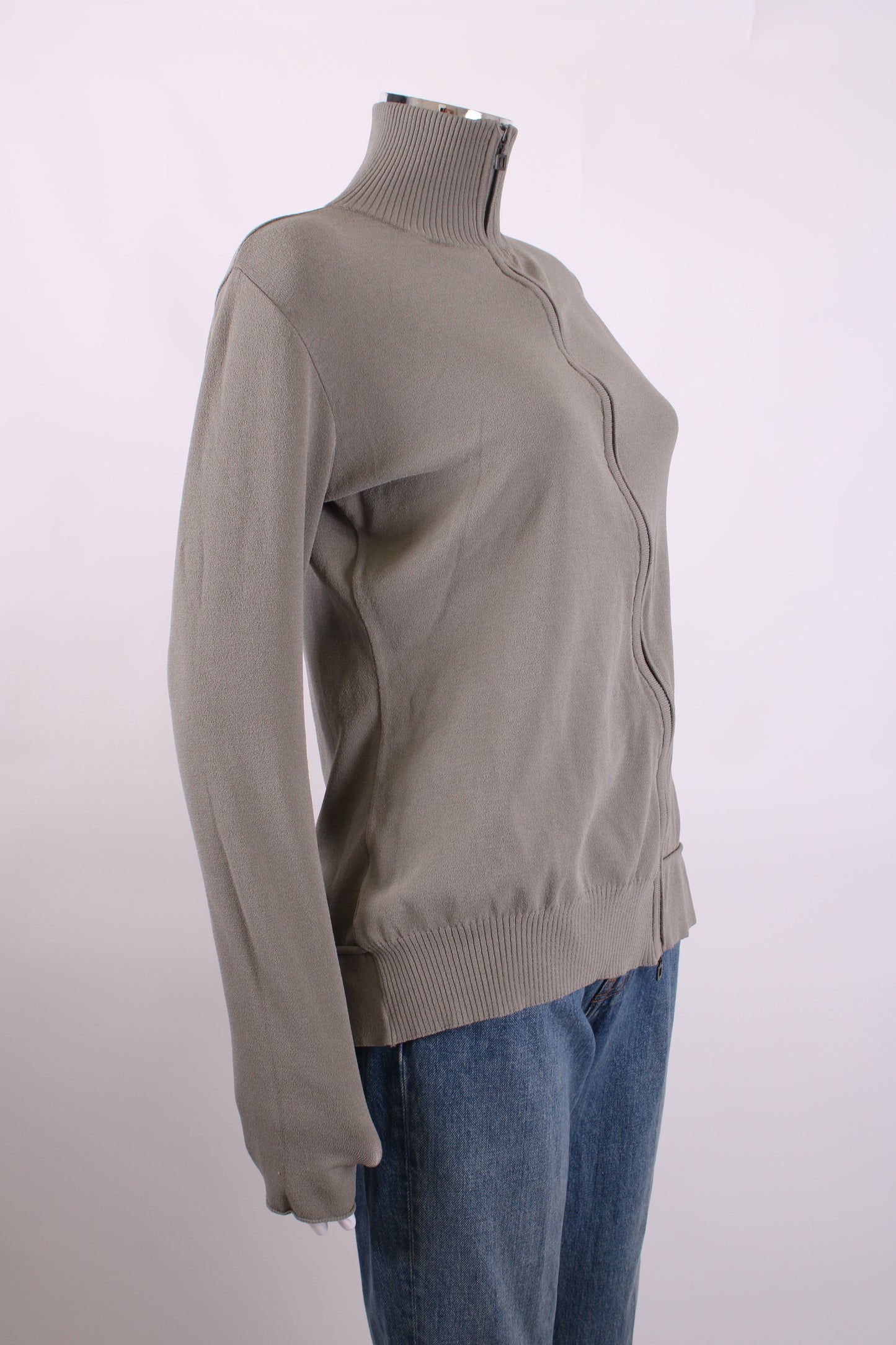 Sarah Pacini Zip Top Taupe One Size | O/S, Taupe