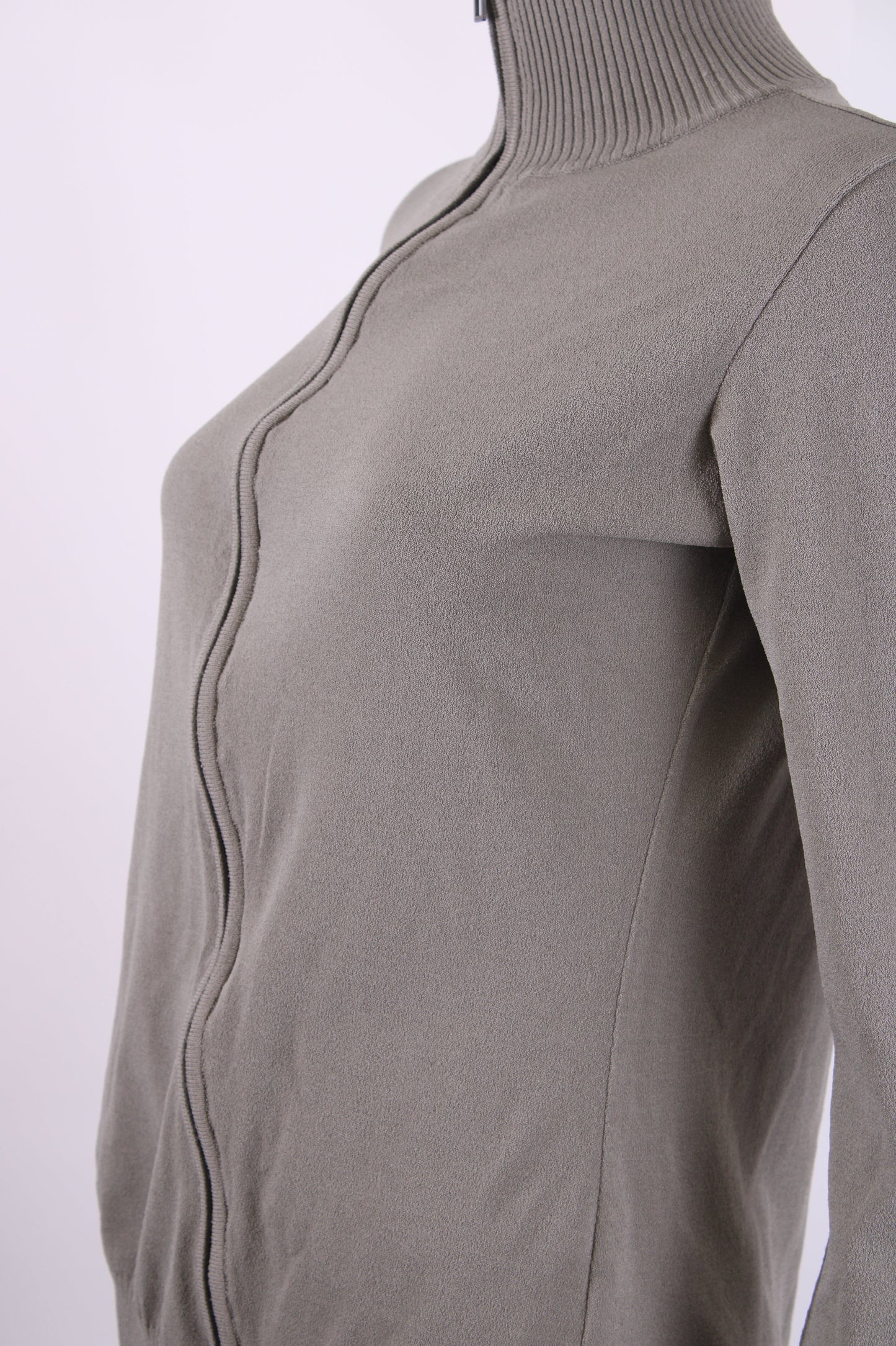 Sarah Pacini Zip Top Taupe One Size | O/S, Taupe