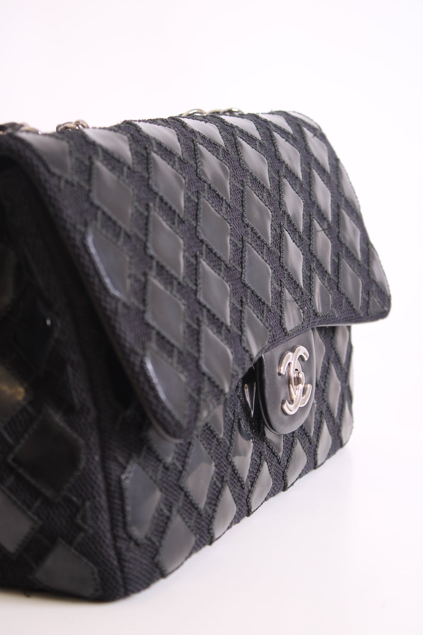 Black Patent Chanel Bag | O/S, Black