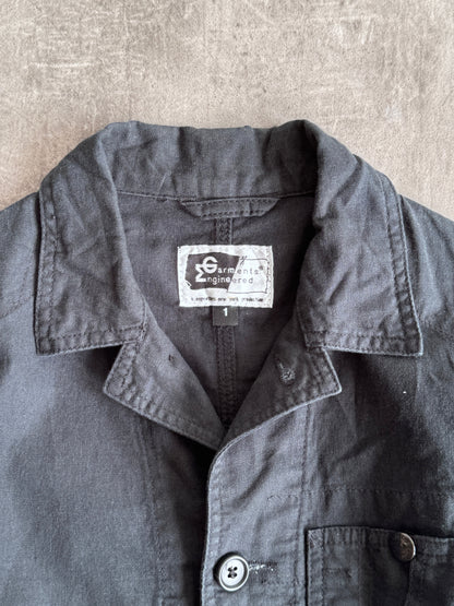 Engineered Garments Black Cotton Workwear Jacket | Extra Small, Multicoloured