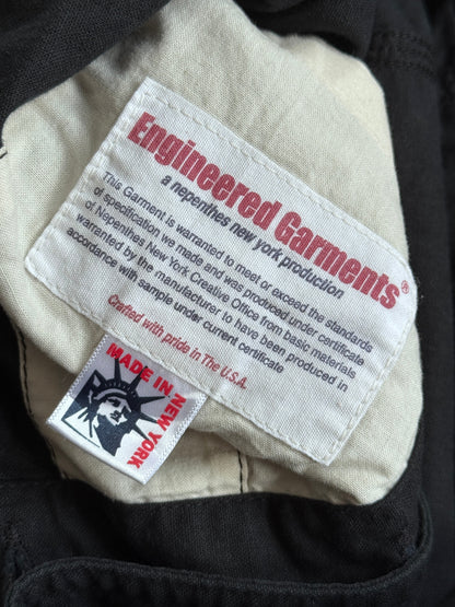 Engineered Garments Black Cotton Workwear Jacket | Extra Small, Multicoloured