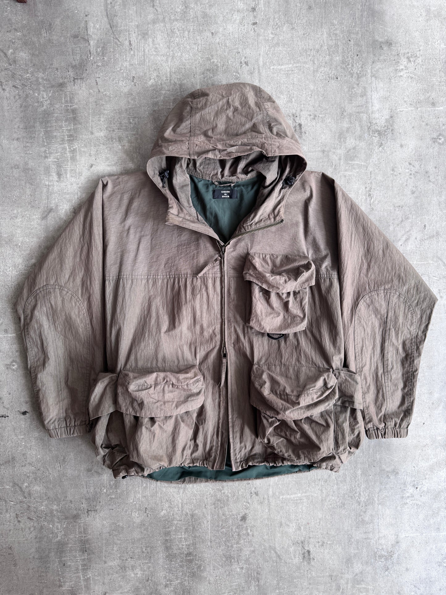 Cabane De Zucca By Issey Miyake Tactical Utility Jacket | Extra Large, Red