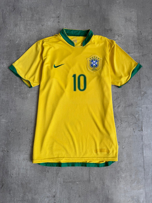 2006/08 Brazil x Nike 'Ronaldihno 10' Home Football Shirt