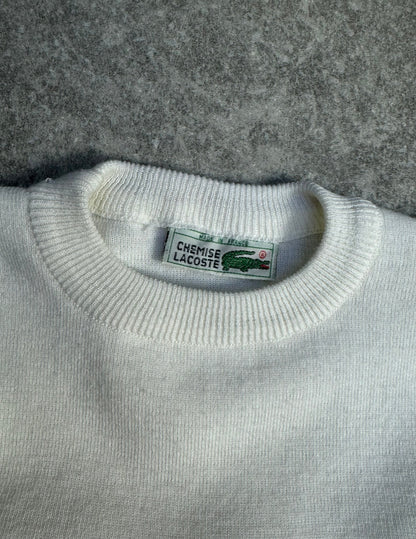 Lacoste Vintage Embroidered Graphic Hunting Knit Sweater