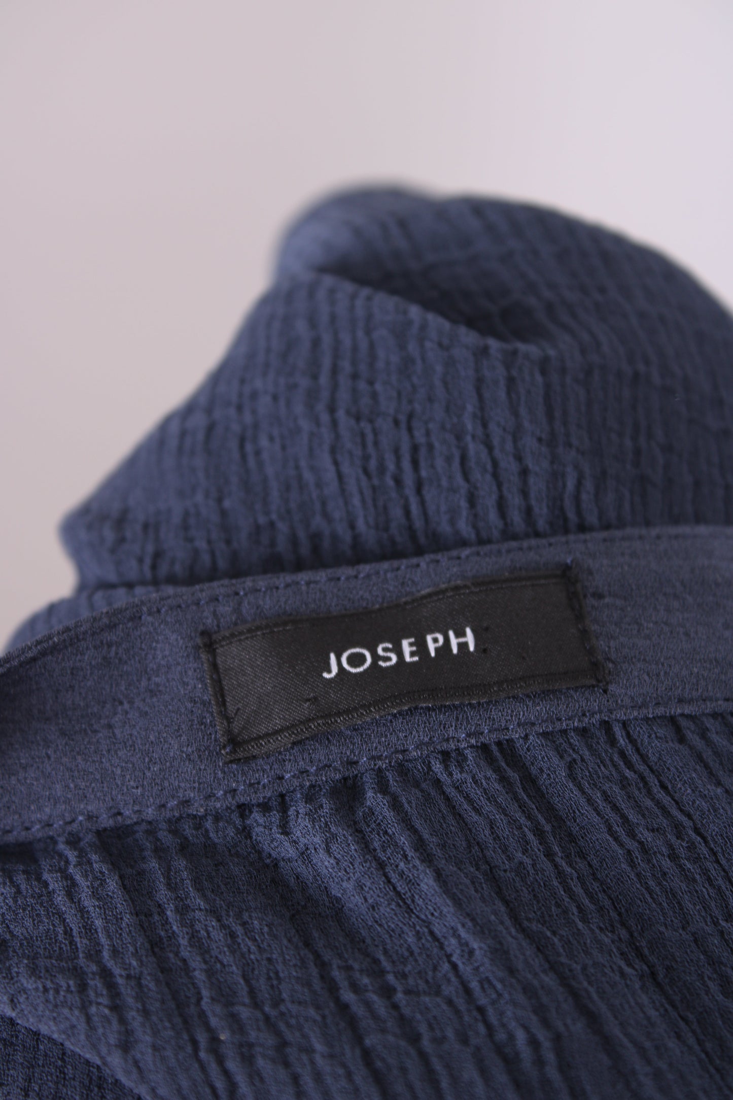 Joseph S/S Sheer Blouse Navy 12 | O/S, Navy