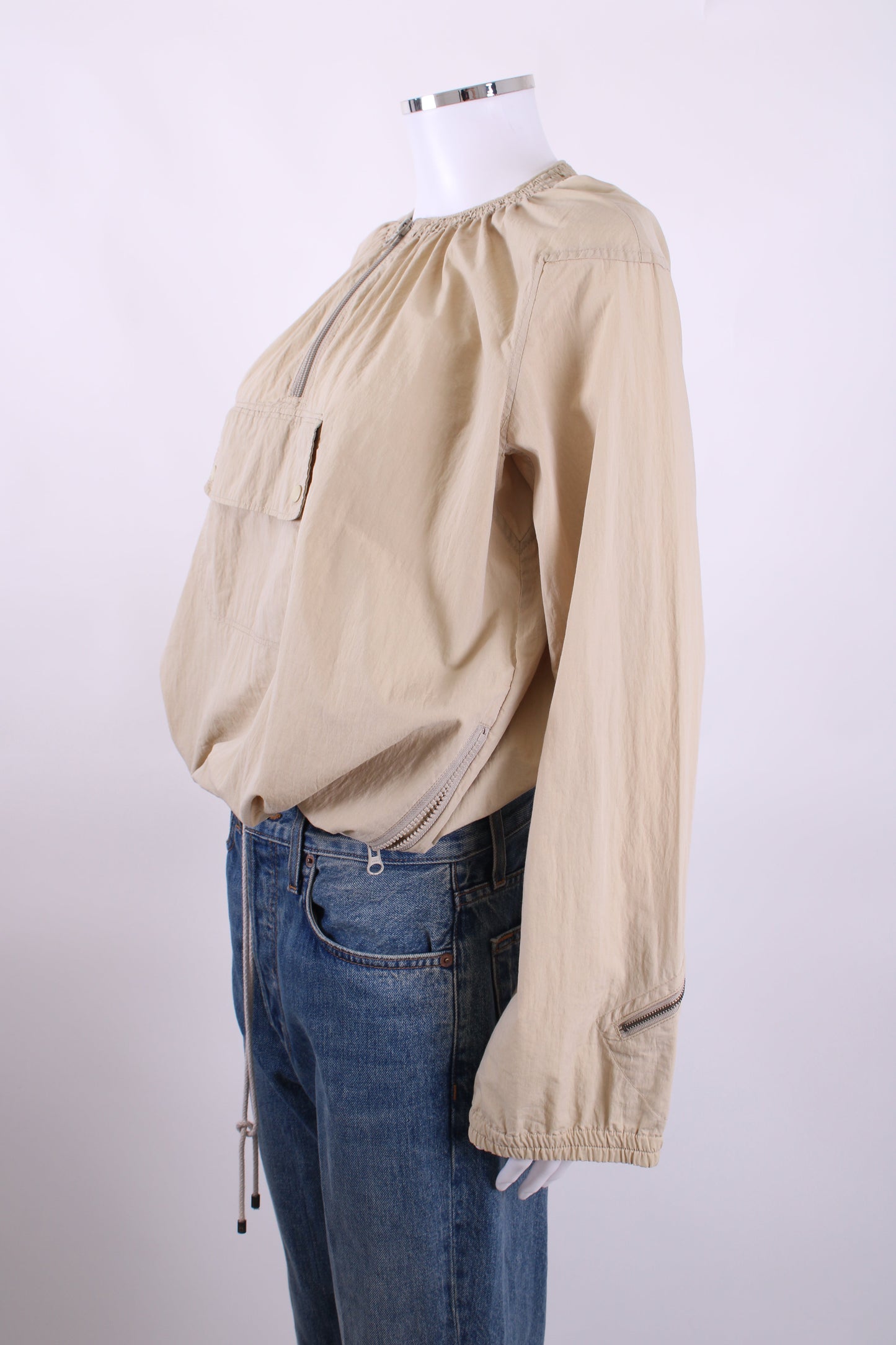 See By Chloe Lightweight Bomber Jacket Beige 10 | O/S, Beige