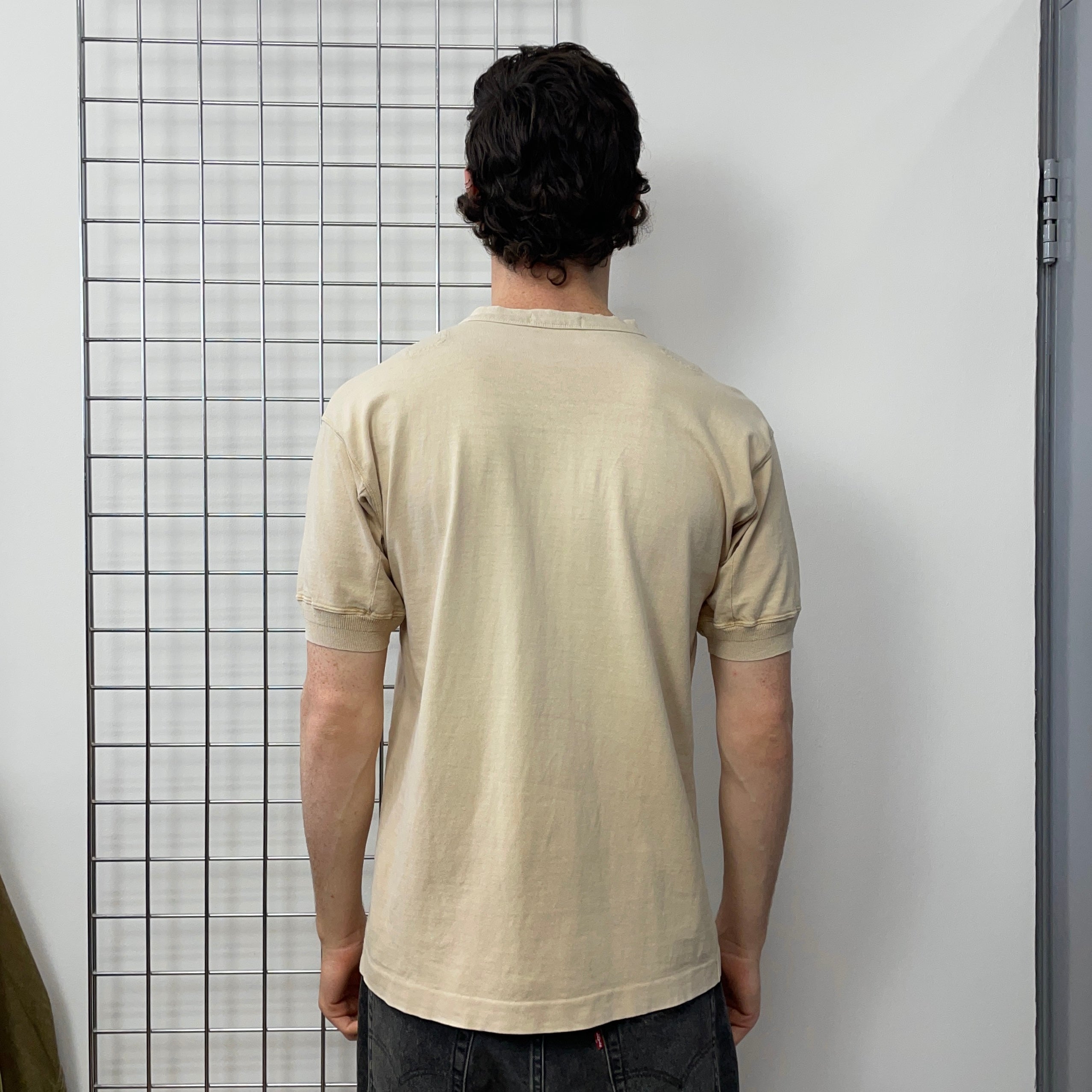 Stone Island Beige 80s Marina Henley T-Shirt – Known Source