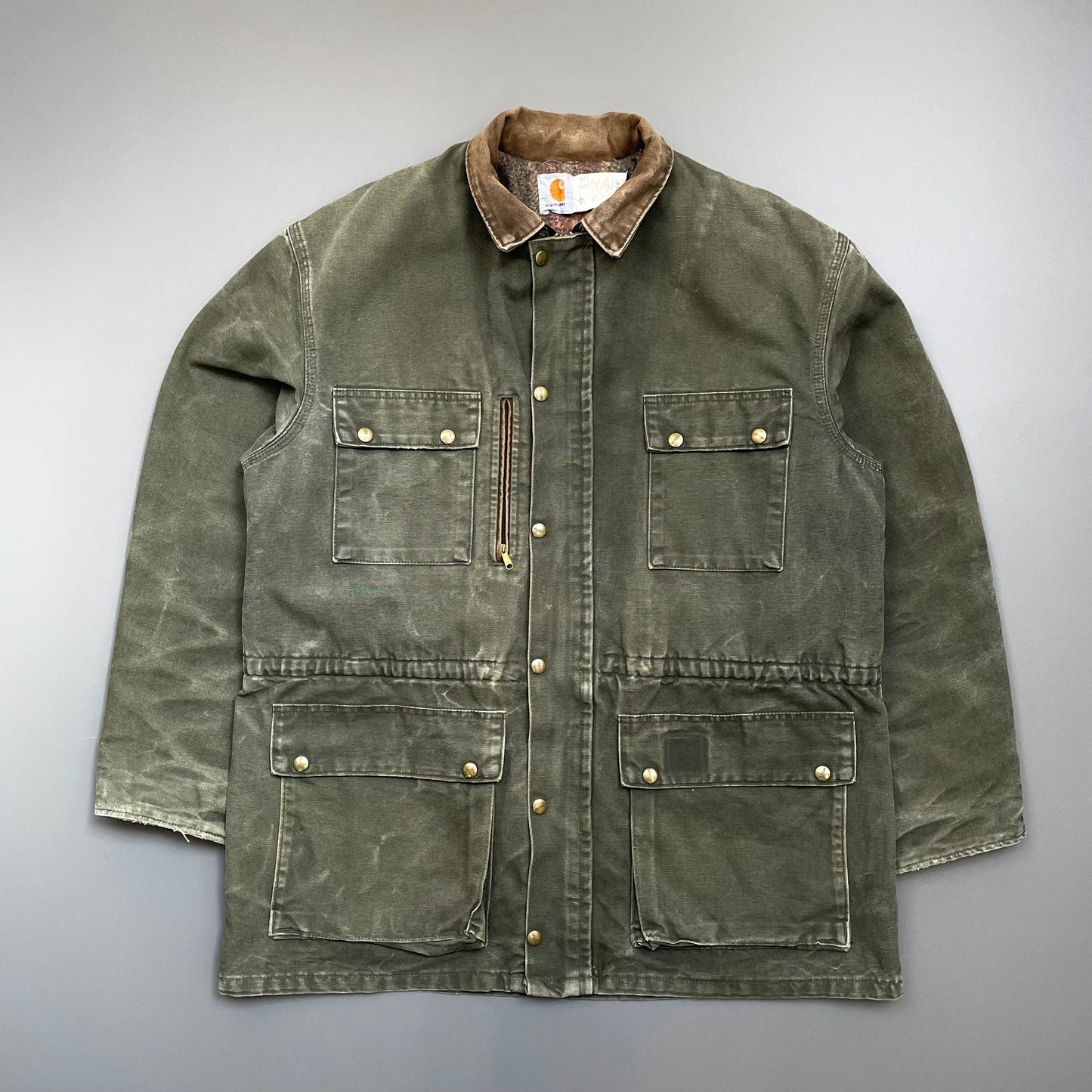 Carhartt Khaki 90s Lined Chore Jacket | XX-Large, Khaki