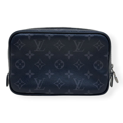LOUIS VUITTON TOILETRY POUCH MONOGRAM ECLIPSE BLACK PM | O/S, Black