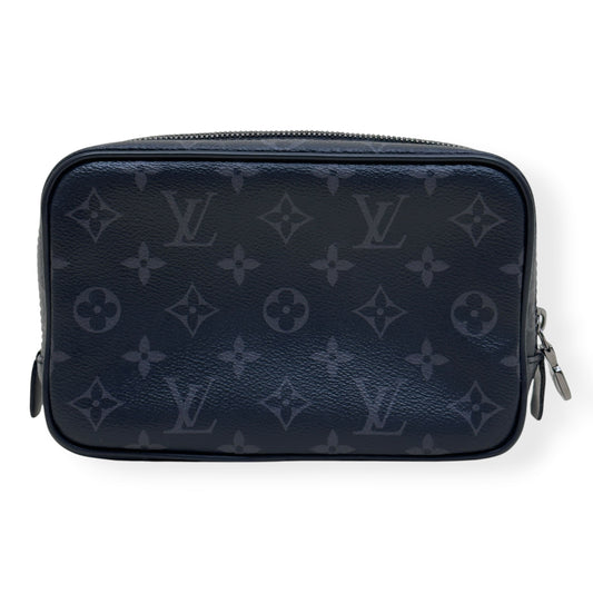 LOUIS VUITTON TOILETRY POUCH MONOGRAM ECLIPSE BLACK PM | O/S, Black