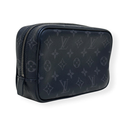LOUIS VUITTON TOILETRY POUCH MONOGRAM ECLIPSE BLACK PM | O/S, Black